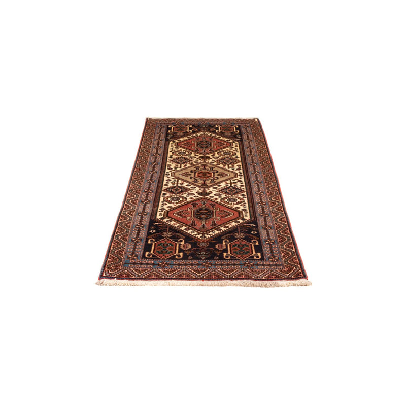 Alfombra de pasillo Alfombra persa - Nómada - 202 x 80 cm - crema