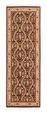 Alfombra de pasillo Alfombra persa - Ghom - 160 x 53 cm - azul oscuro