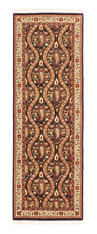 Alfombra de pasillo Alfombra persa - Ghom - 160 x 53 cm - azul oscuro