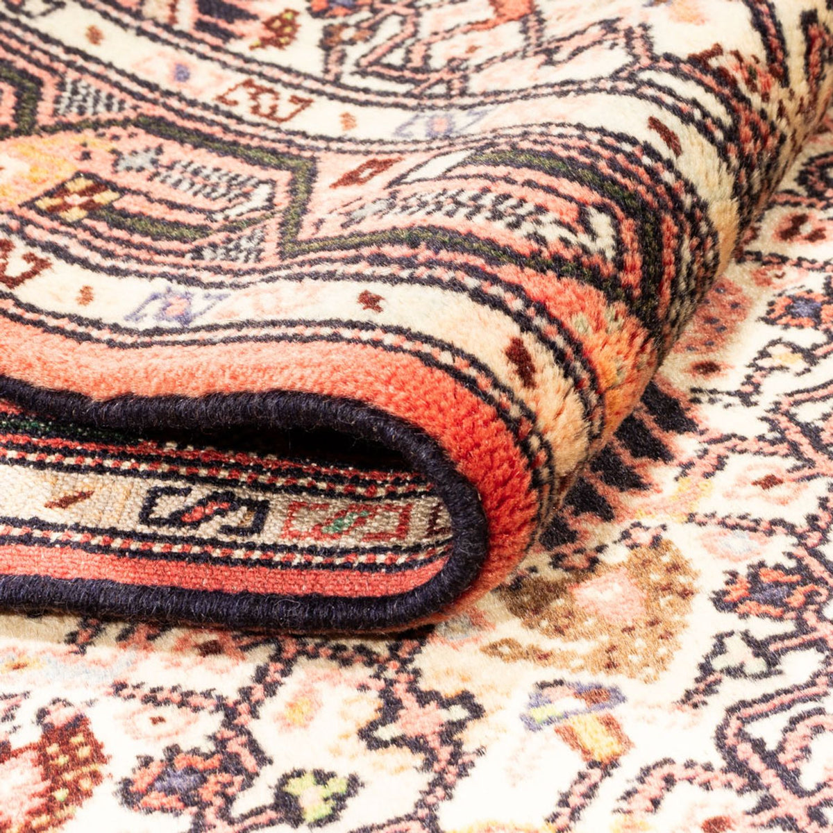 Alfombra de pasillo Alfombra persa - Nómada - 202 x 87 cm - crema