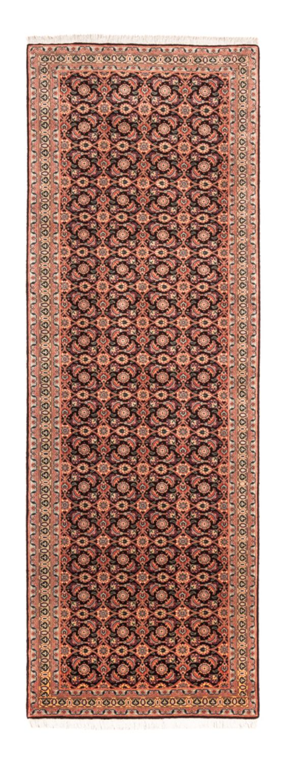 Alfombra de pasillo Alfombra Persa - Tabriz - Real - 200 x 68 cm - azul oscuro