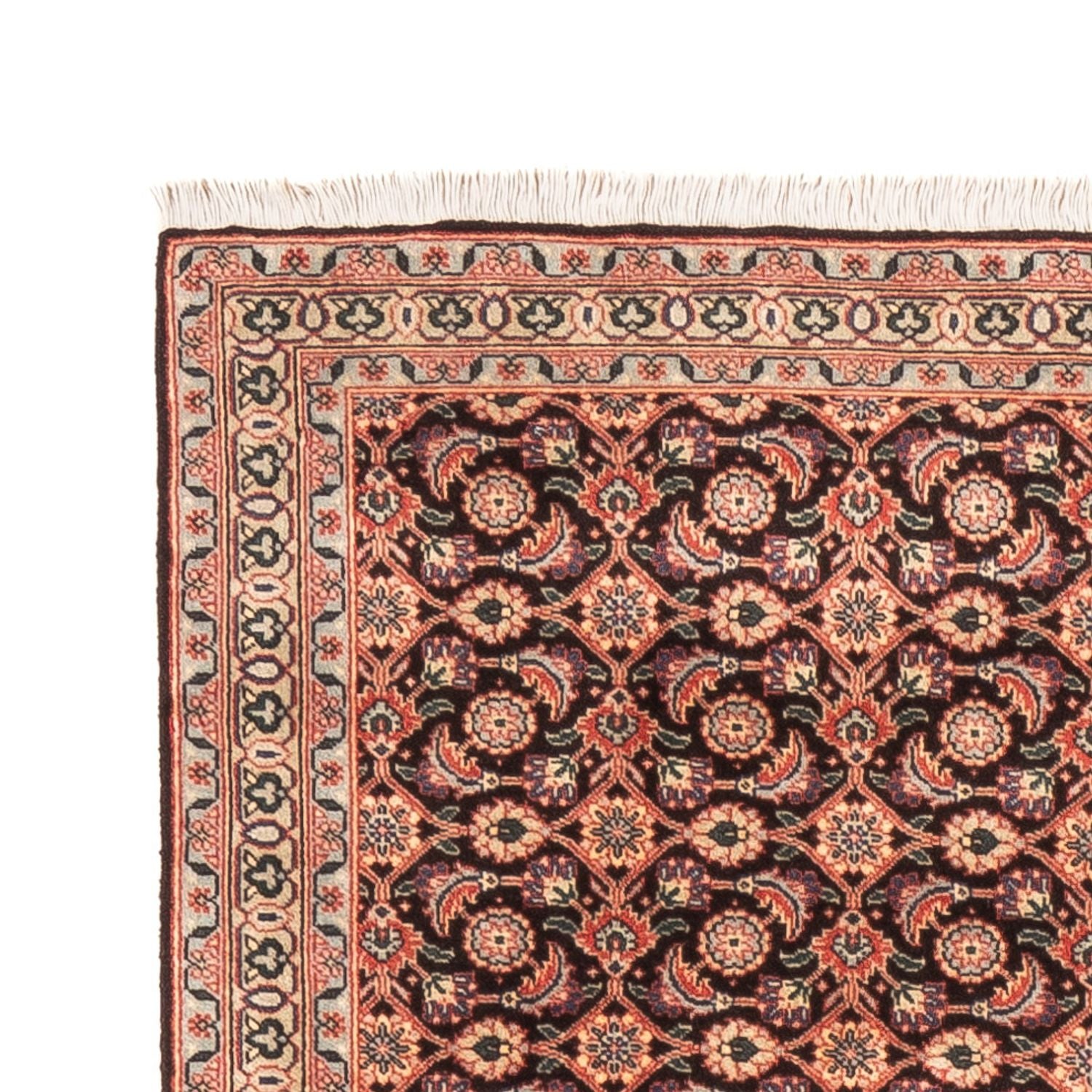 Alfombra de pasillo Alfombra Persa - Tabriz - Real - 200 x 68 cm - azul oscuro