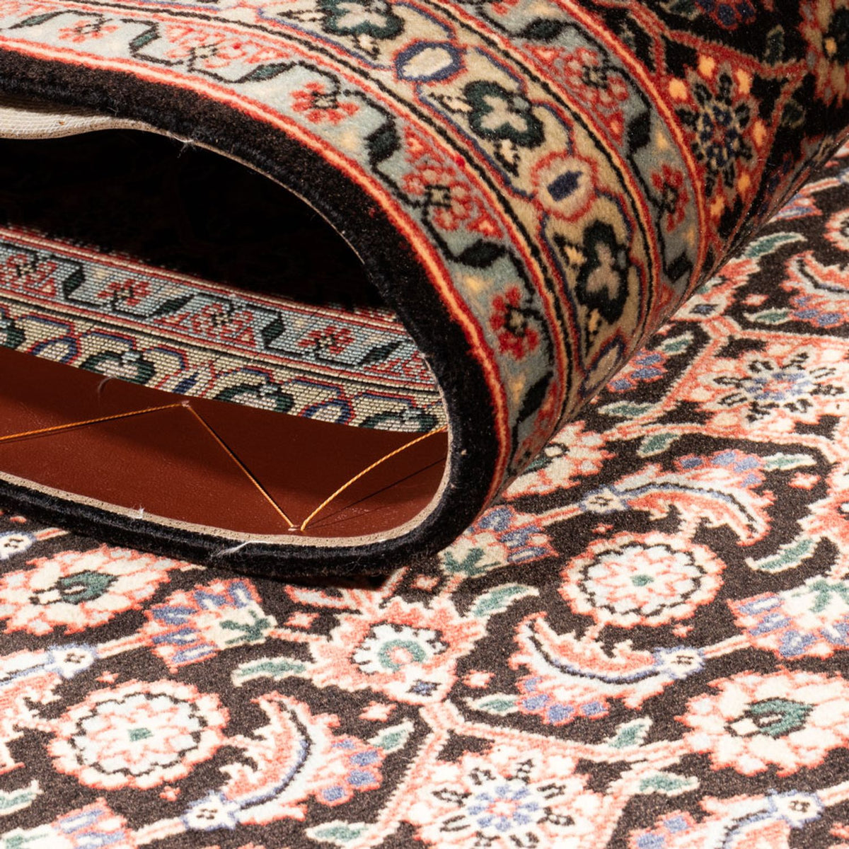 Alfombra de pasillo Alfombra Persa - Tabriz - Real - 200 x 68 cm - azul oscuro