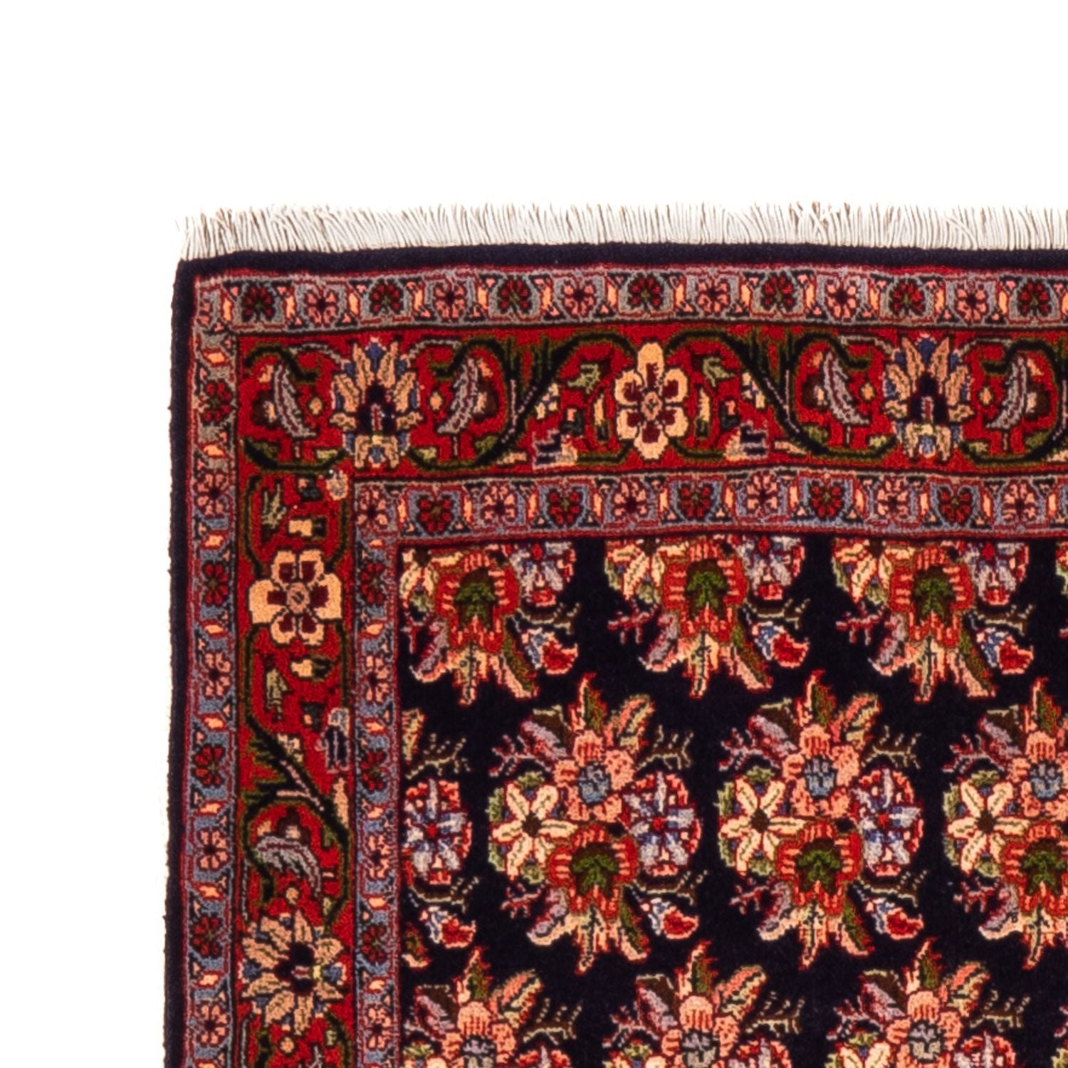 Alfombra de pasillo Alfombra persa - Bidjar - 204 x 73 cm - azul oscuro