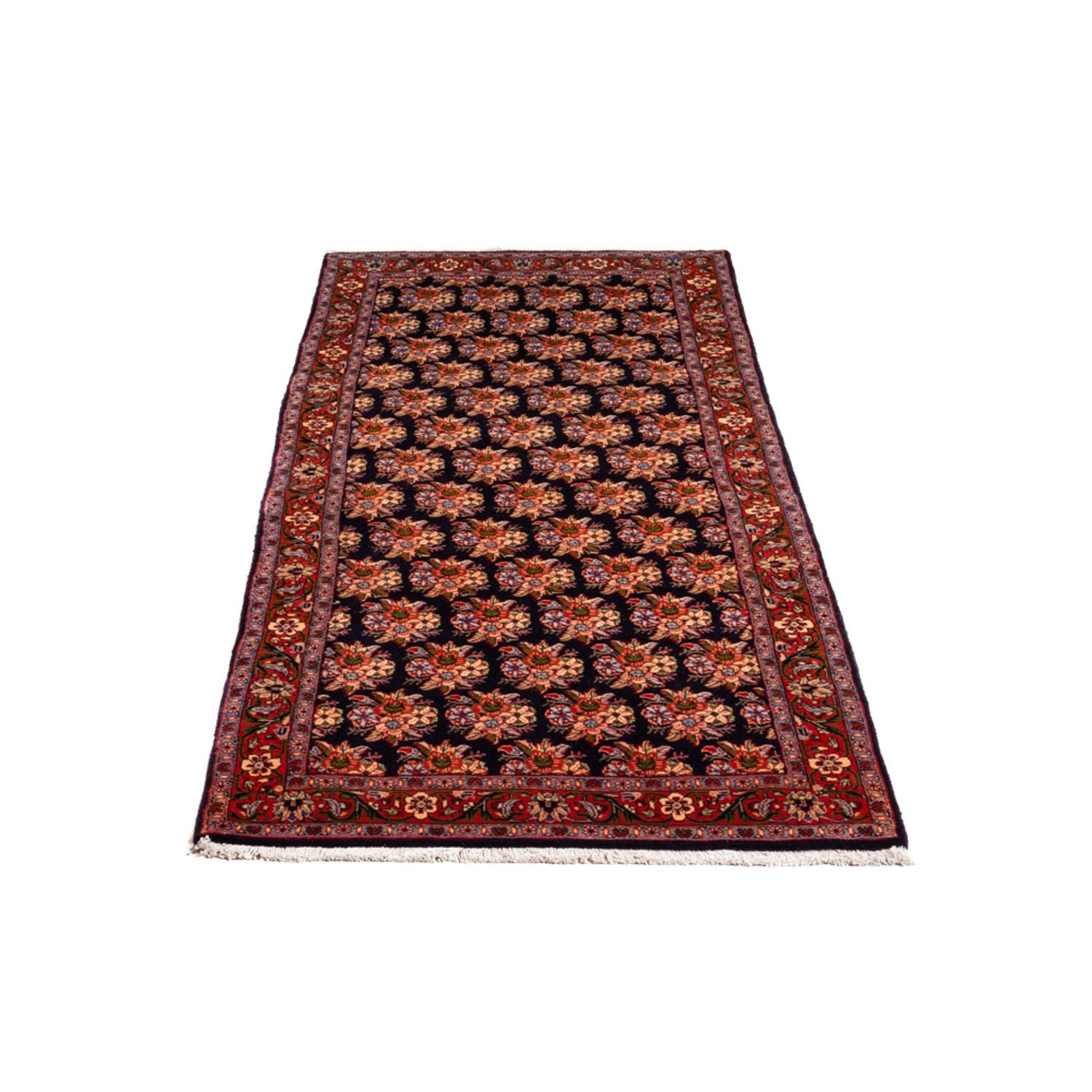 Alfombra de pasillo Alfombra persa - Bidjar - 204 x 73 cm - azul oscuro