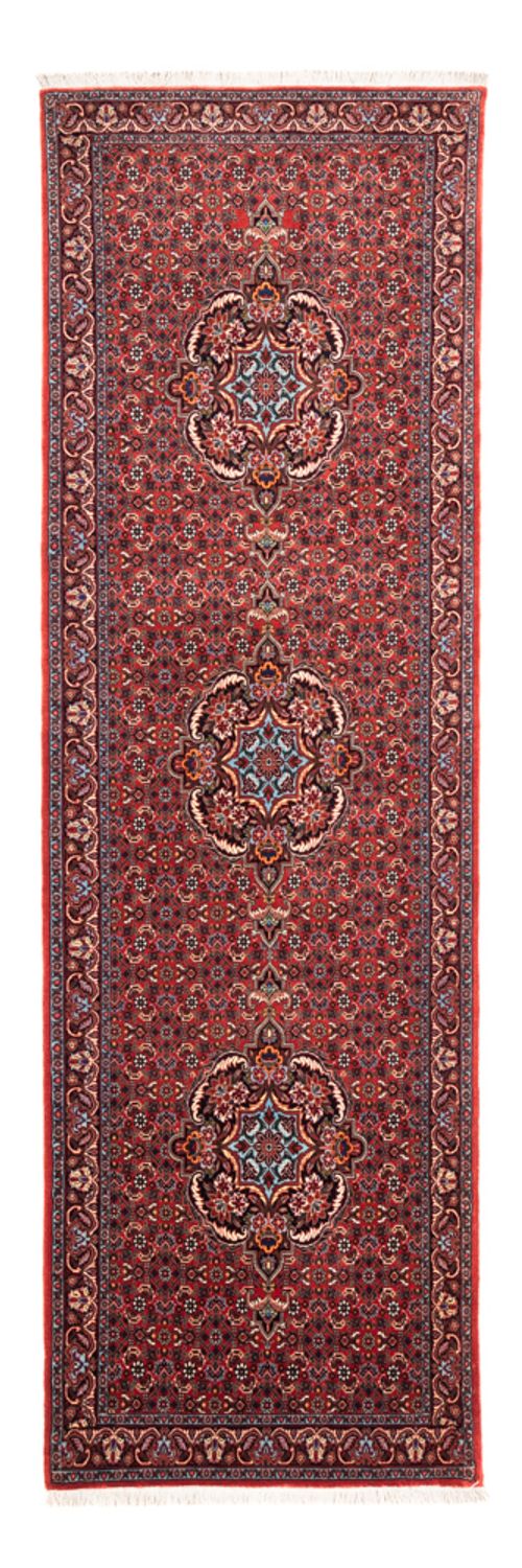 Alfombra de pasillo Alfombra persa - Bidjar - 226 x 75 cm - rojo