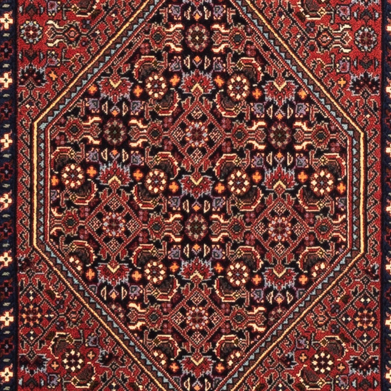 Alfombra de pasillo Alfombra persa - Bidjar - 214 x 62 cm - rojo
