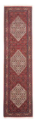 Alfombra de pasillo Alfombra persa - Bidjar - 228 x 61 cm - rojo