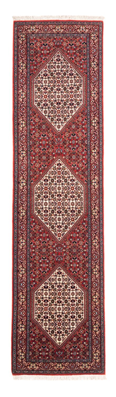 Alfombra de pasillo Alfombra persa - Bidjar - 228 x 61 cm - rojo