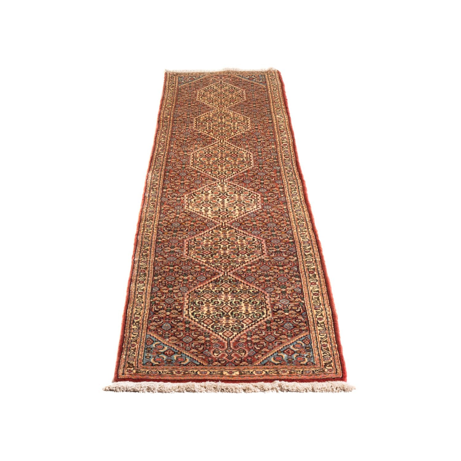 Alfombra de pasillo Alfombra persa - Clásica - 252 x 52 cm - rojo