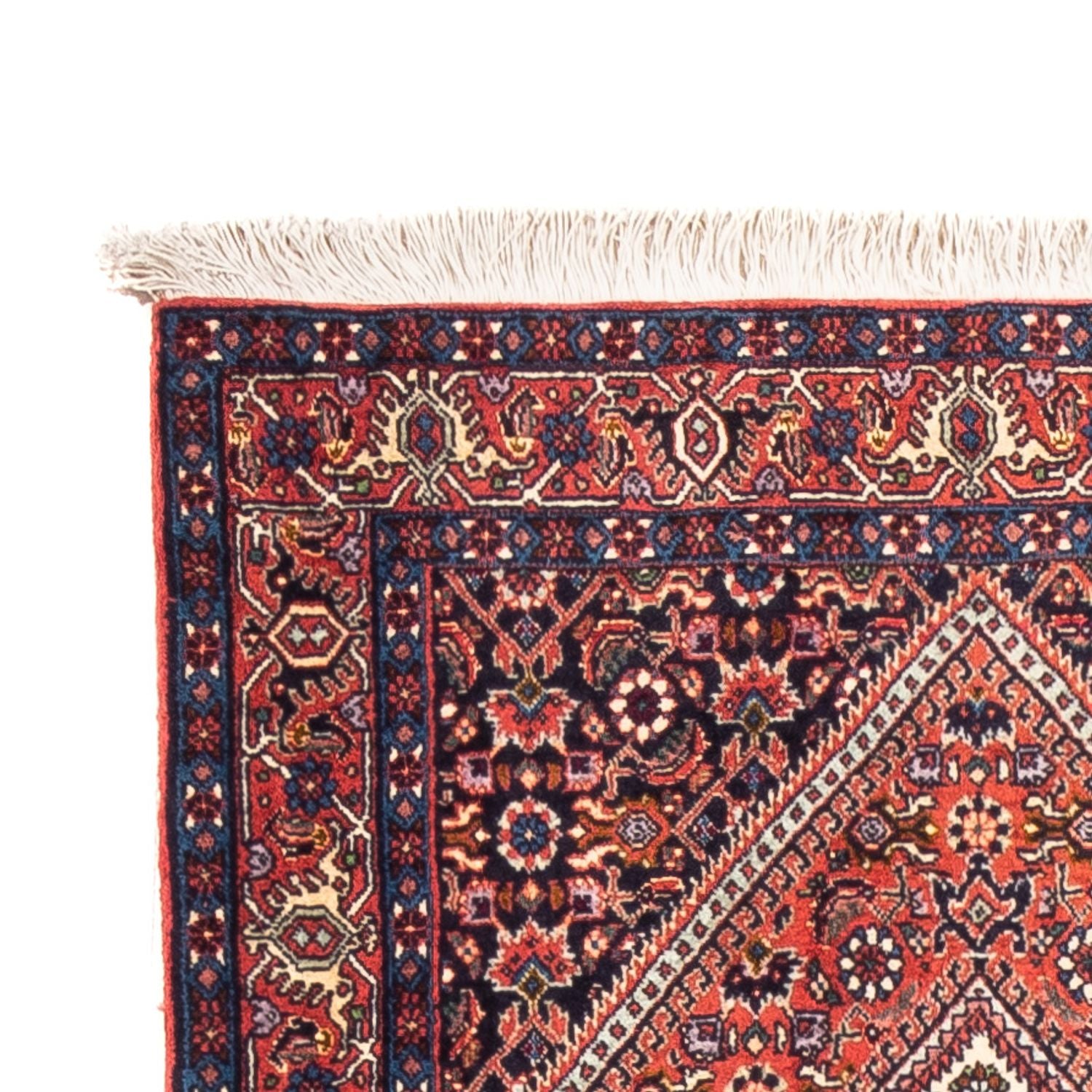 Alfombra de pasillo Alfombra persa - Bidjar - 226 x 77 cm - rojo
