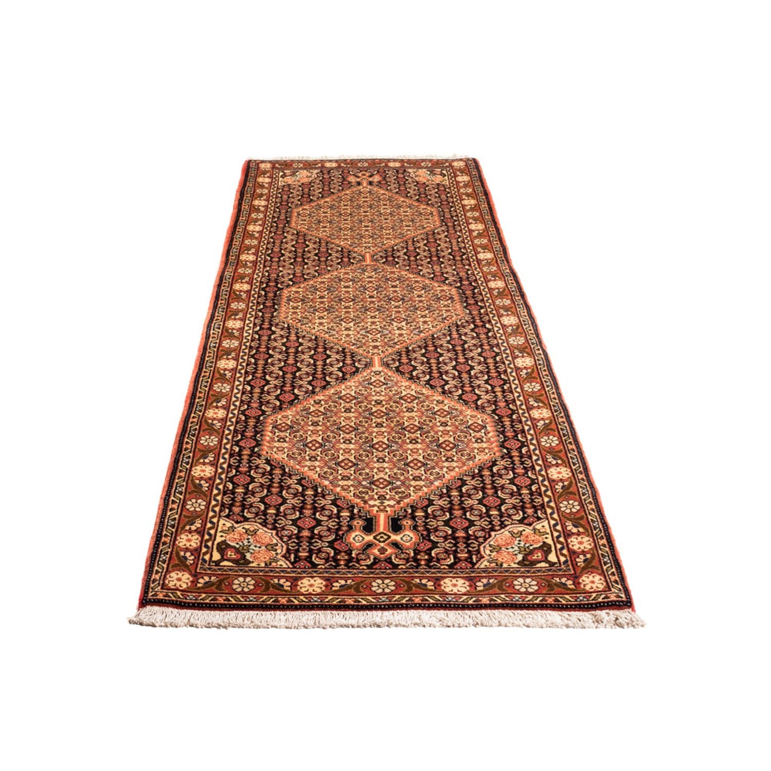 Alfombra de pasillo Alfombra persa - Clásica - 227 x 70 cm - beige oscuro