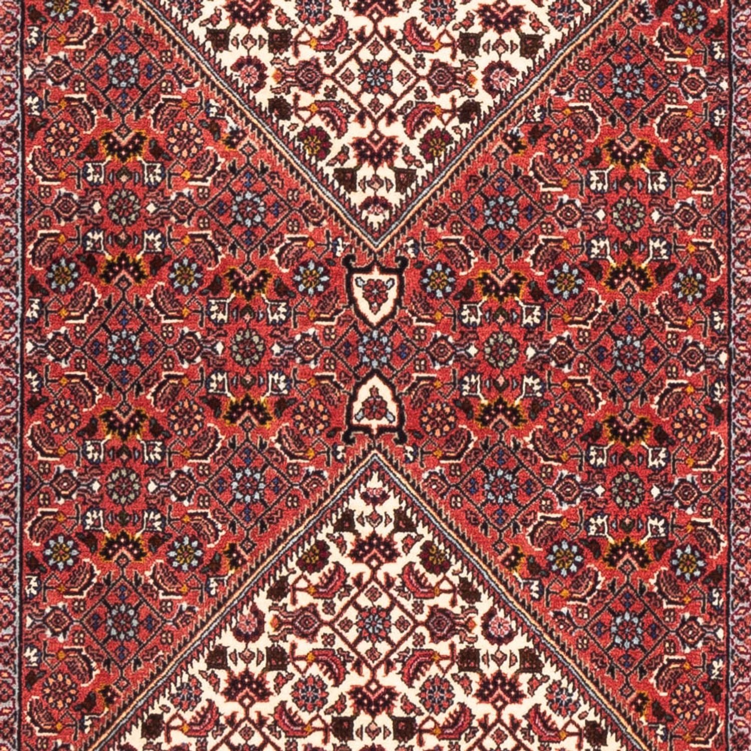 Alfombra de pasillo Alfombra persa - Bidjar - 205 x 81 cm - rojo
