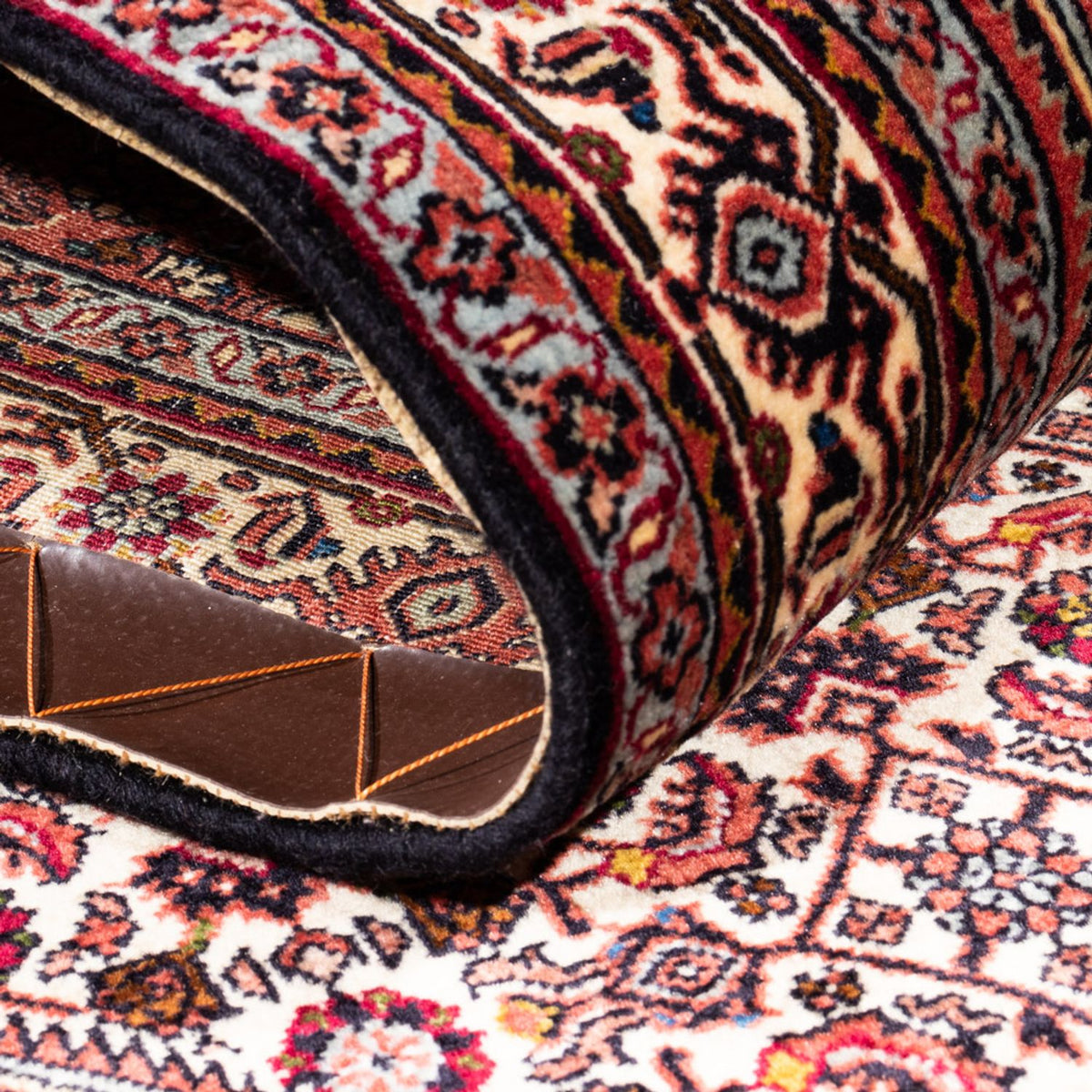 Alfombra de pasillo Alfombra persa - Bidjar - 205 x 81 cm - rojo