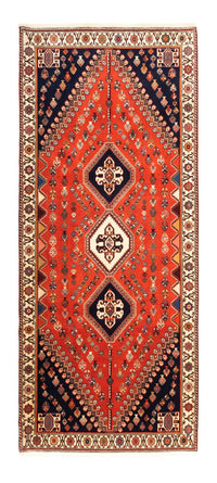 Alfombra de pasillo Alfombra Gabbeh - Persa Kashkuli - 200 x 85 cm - rojo