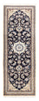 Alfombra de pasillo Alfombra persa - Nain - 190 x 68 cm - azul oscuro