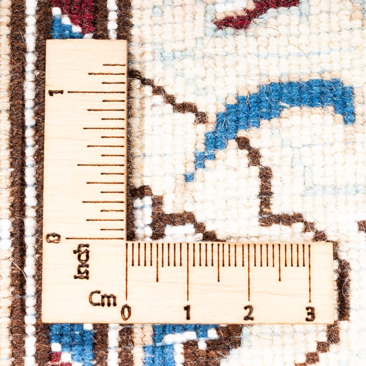 Alfombra de pasillo Alfombra persa - Nain - 190 x 68 cm - azul oscuro