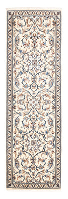 Alfombra de pasillo Alfombra persa - Nain - 201 x 61 cm - crema
