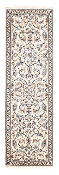 Alfombra de pasillo Alfombra persa - Nain - 201 x 61 cm - crema