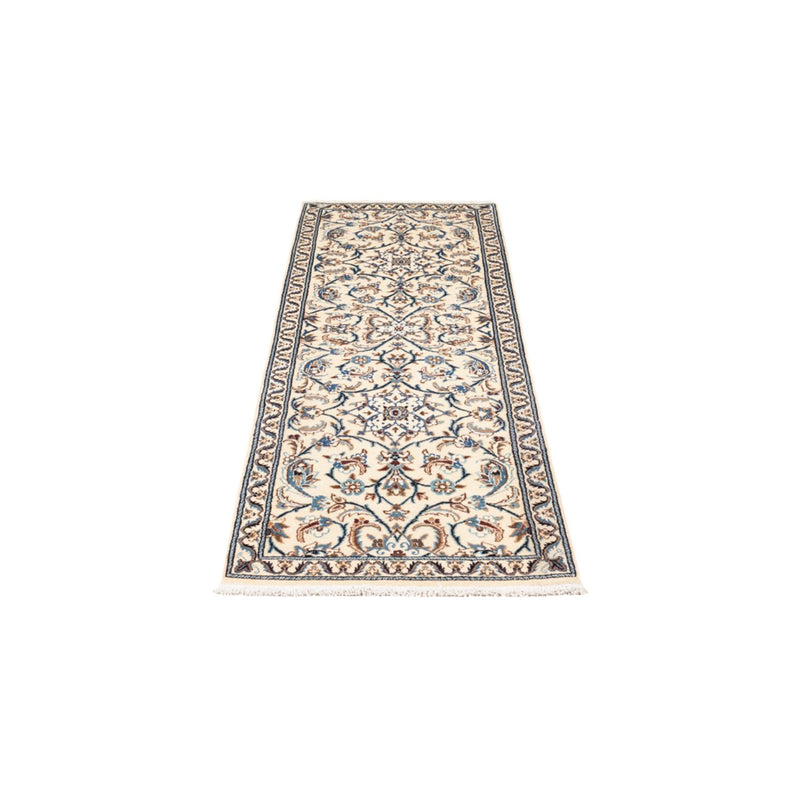 Alfombra de pasillo Alfombra persa - Nain - 201 x 61 cm - crema