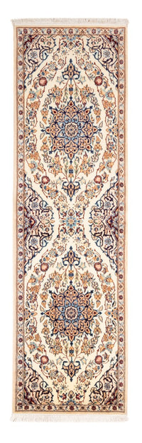 Alfombra de pasillo Alfombra Persa - Nain - Real - 212 x 60 cm - crema
