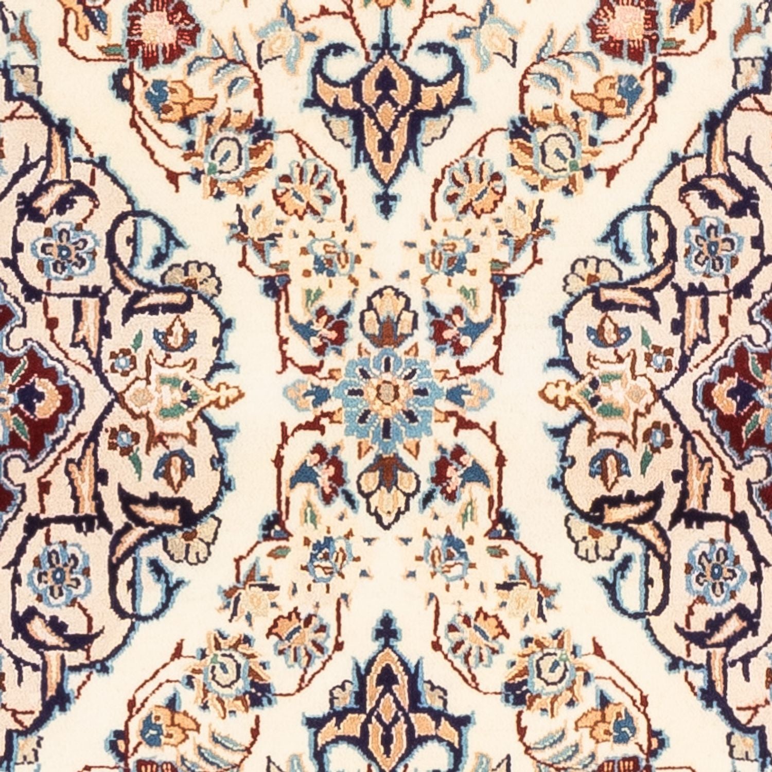 Alfombra de pasillo Alfombra Persa - Nain - Real - 212 x 60 cm - crema