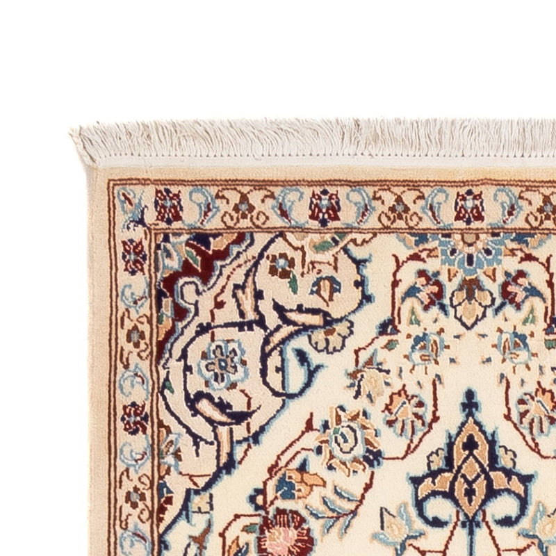Alfombra de pasillo Alfombra Persa - Nain - Real - 212 x 60 cm - crema