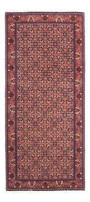 Alfombra de pasillo Alfombra persa - Bidjar - 189 x 82 cm - rojo claro