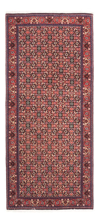 Alfombra de pasillo Alfombra persa - Bidjar - 189 x 82 cm - rojo claro