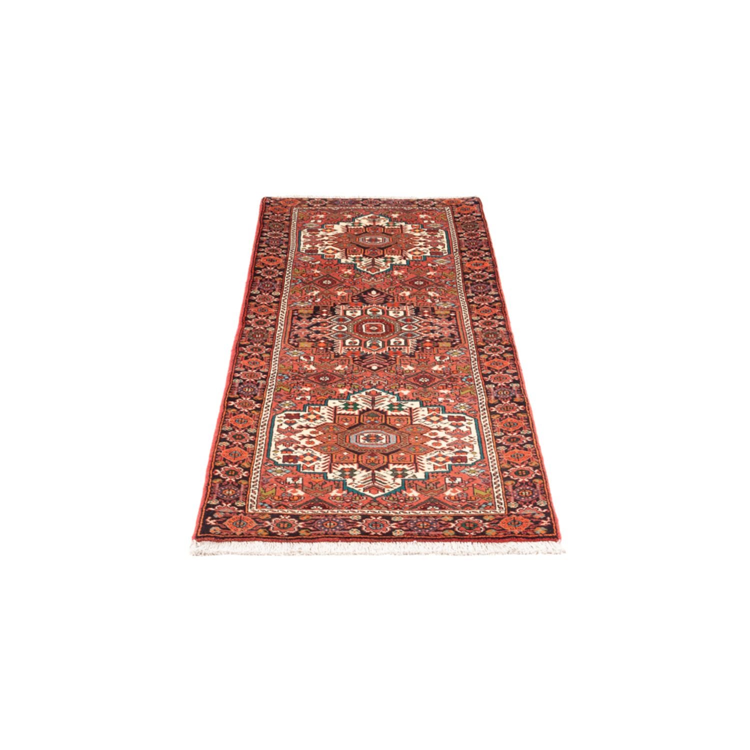 Alfombra de pasillo Alfombra persa - Nómada - 175 x 60 cm - marrón
