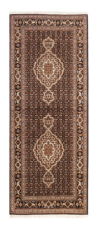 Alfombra de pasillo Alfombra Persa - Tabriz - Real - 195 x 76 cm - azul oscuro