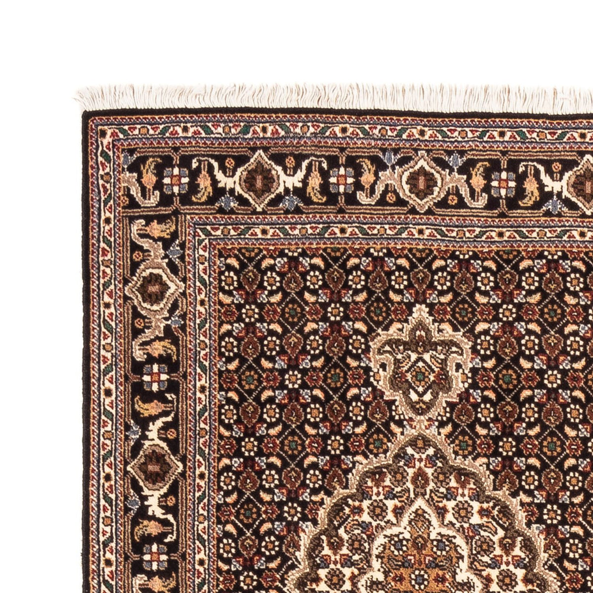 Alfombra de pasillo Alfombra Persa - Tabriz - Real - 195 x 76 cm - azul oscuro