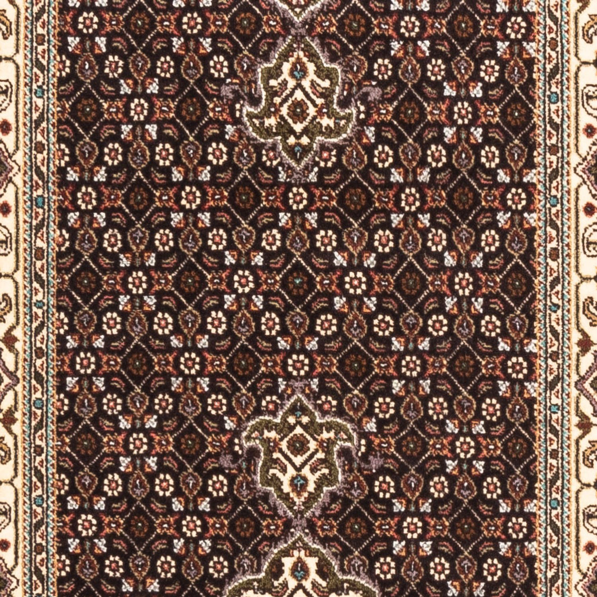 Alfombra de pasillo Alfombra Persa - Tabriz - Real - 195 x 75 cm - azul oscuro