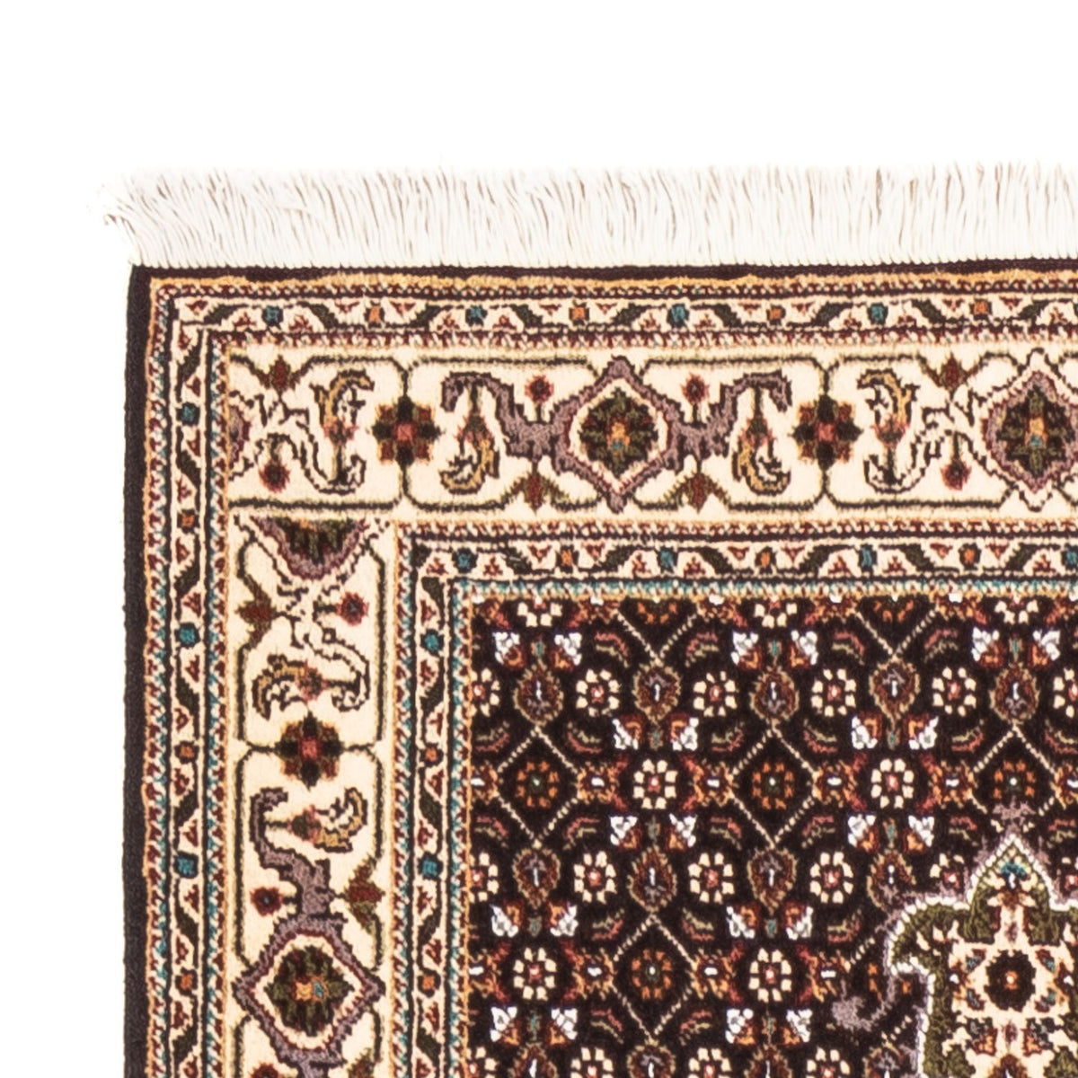 Alfombra de pasillo Alfombra Persa - Tabriz - Real - 195 x 75 cm - azul oscuro