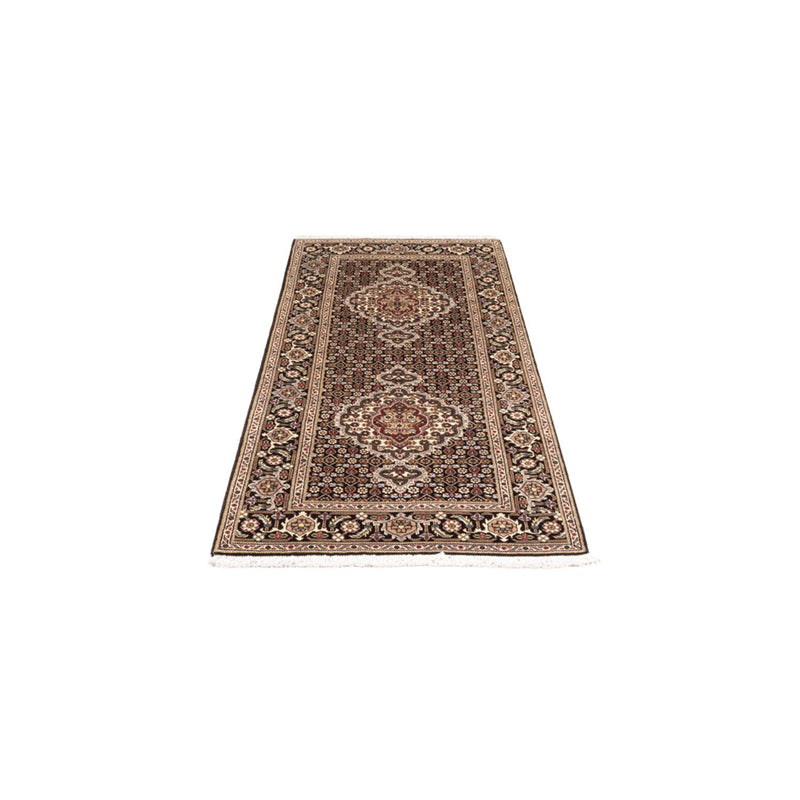 Alfombra de pasillo Alfombra Persa - Tabriz - Real - 196 x 75 cm - azul oscuro