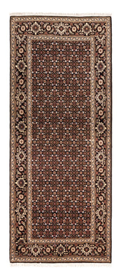 Alfombra de pasillo Alfombra Persa - Tabriz - Real - 196 x 80 cm - azul oscuro