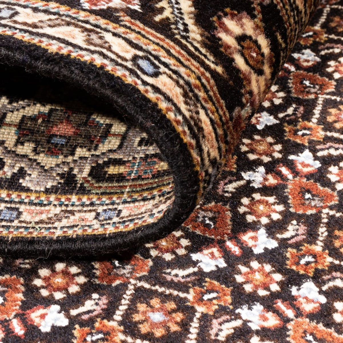 Alfombra de pasillo Alfombra Persa - Tabriz - Real - 196 x 80 cm - azul oscuro