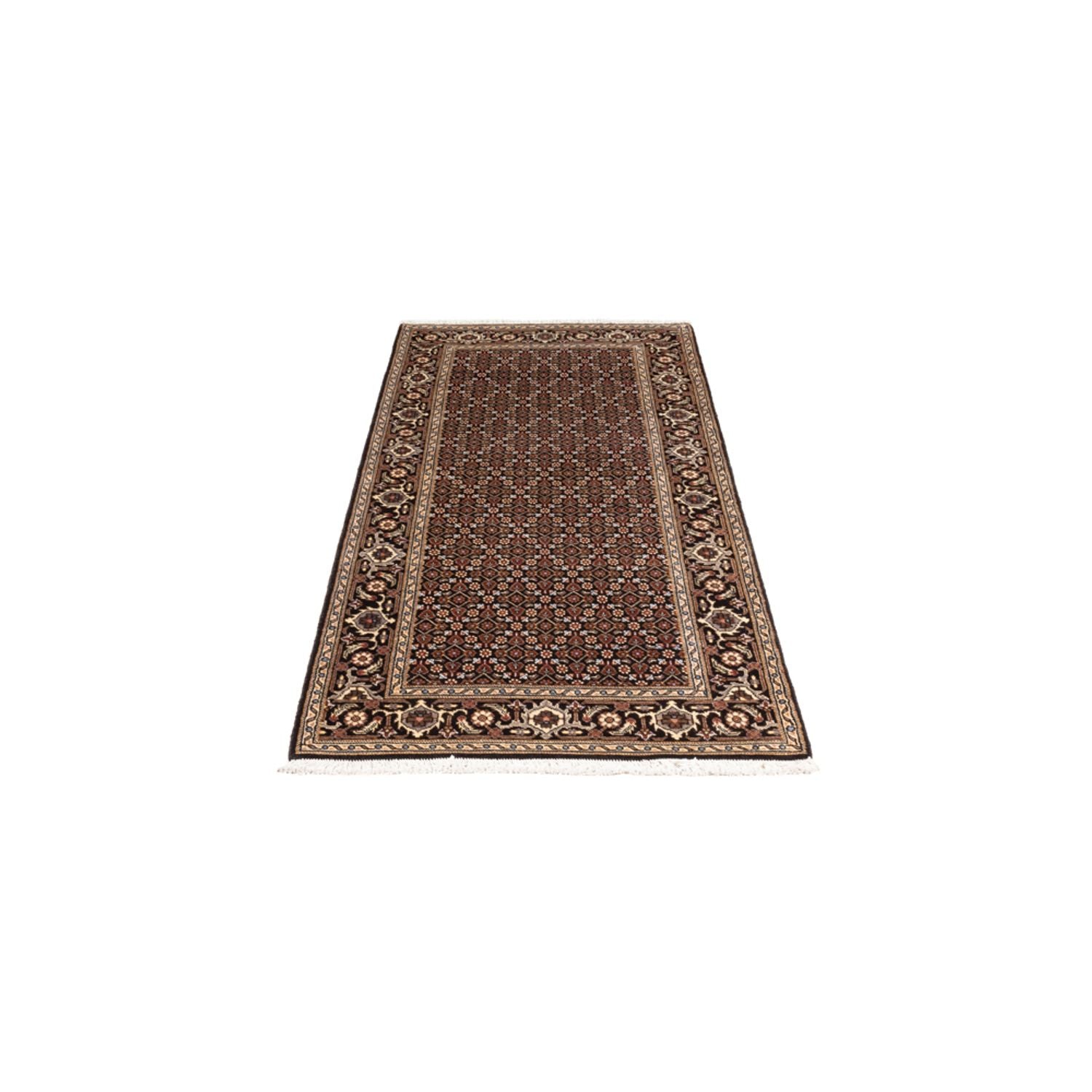 Alfombra de pasillo Alfombra Persa - Tabriz - Real - 196 x 80 cm - azul oscuro