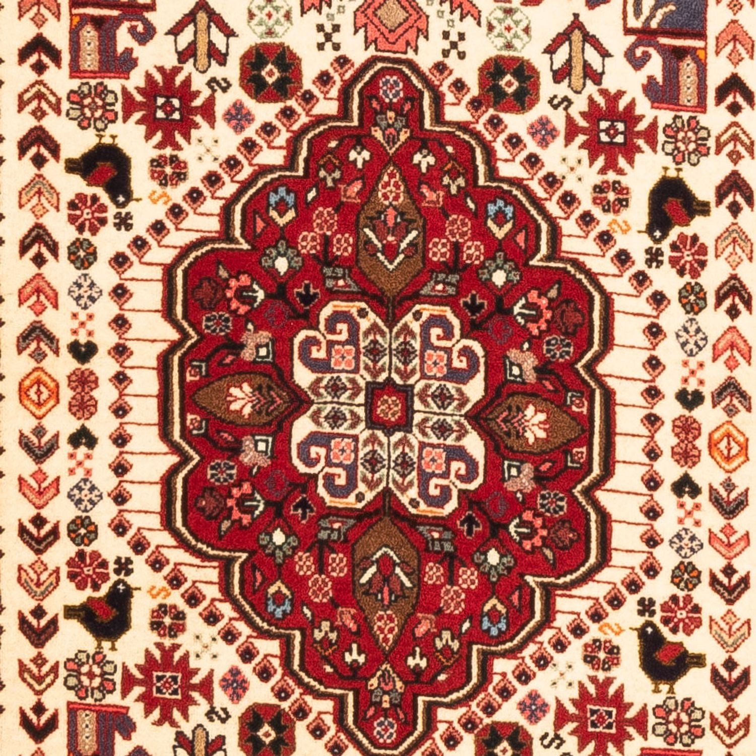 Alfombra de pasillo Alfombra persa - Nómada - 200 x 82 cm - crema