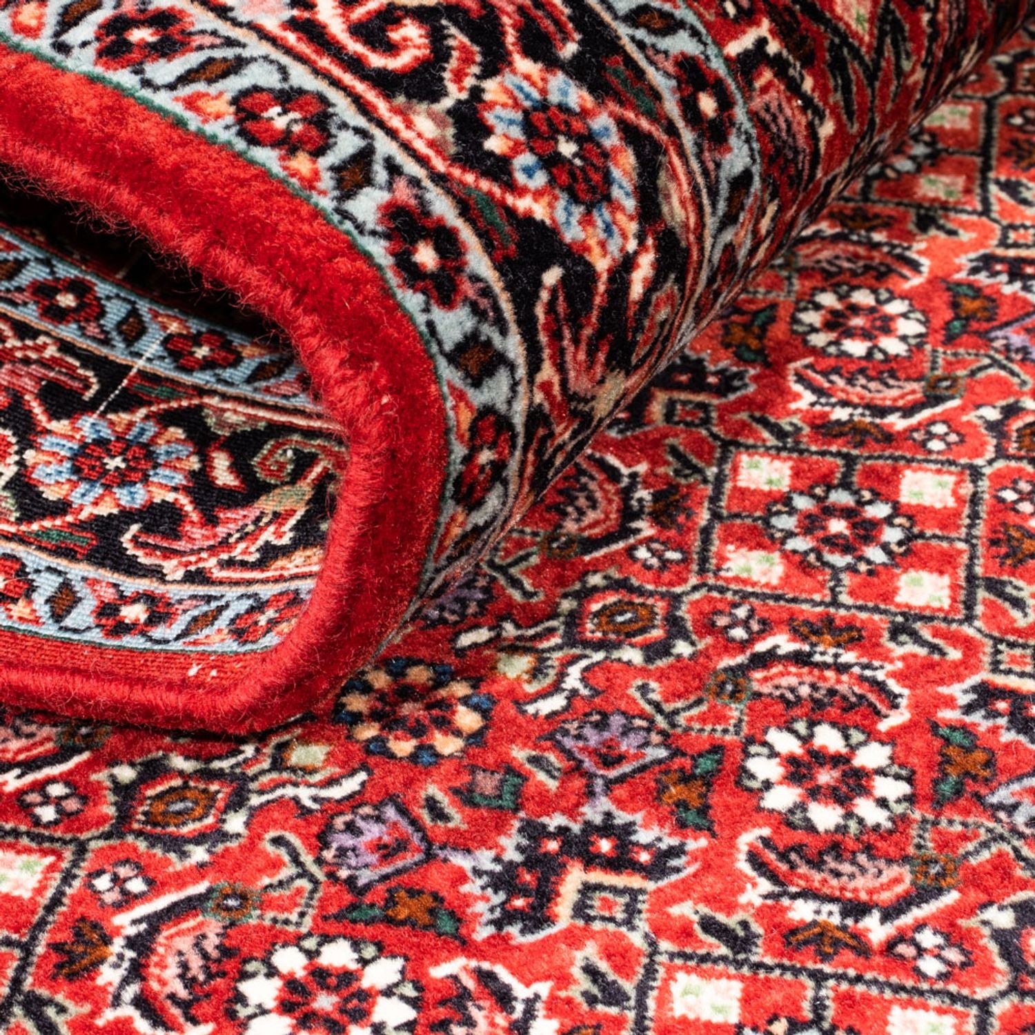 Alfombra de pasillo Alfombra persa - Bidjar - 192 x 75 cm - rojo