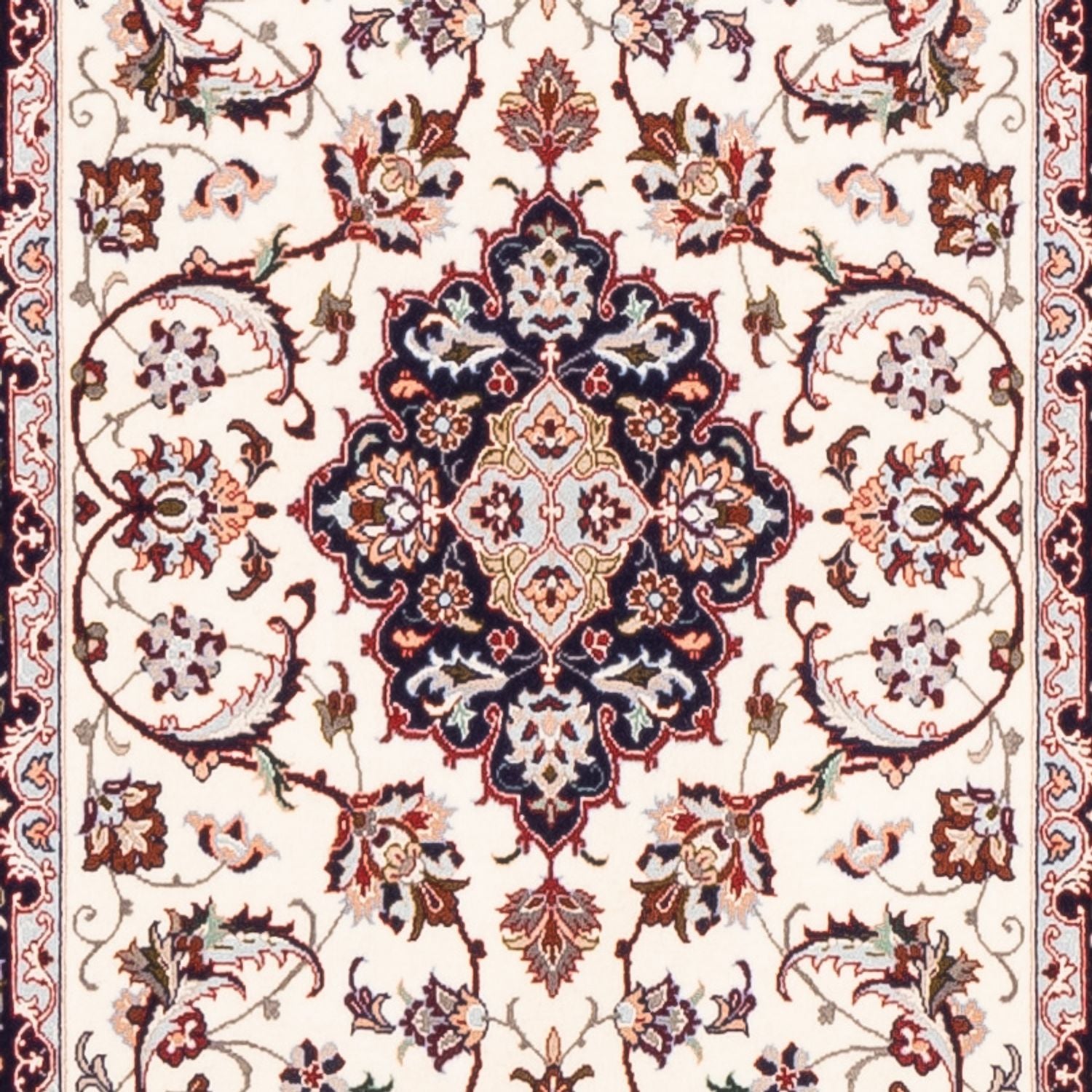 Alfombra de pasillo Alfombra Persa - Isfahan - Prima - 199 x 64 cm - rojo