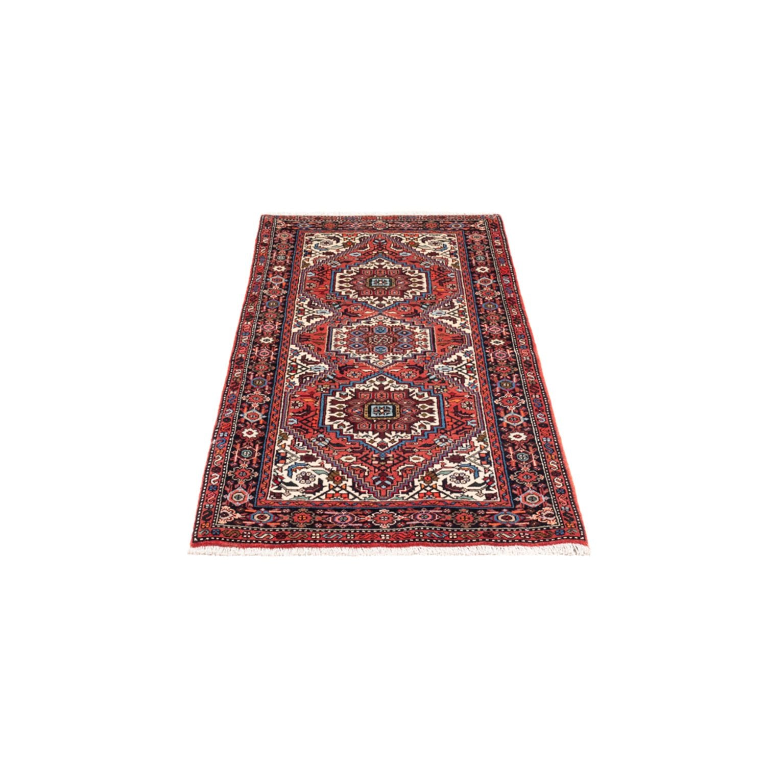 Alfombra persa - Nómada - 147 x 62 cm - rojo