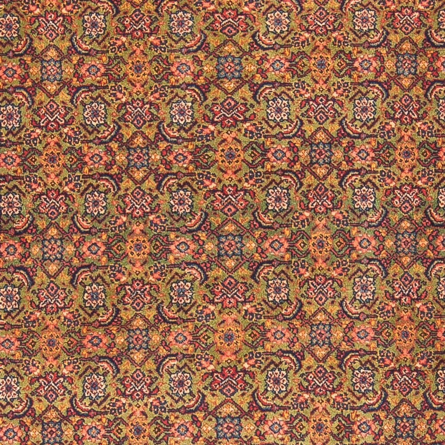 Alfombra de pasillo Alfombra Persa - Tabriz - Real - 377 x 100 cm - verde claro
