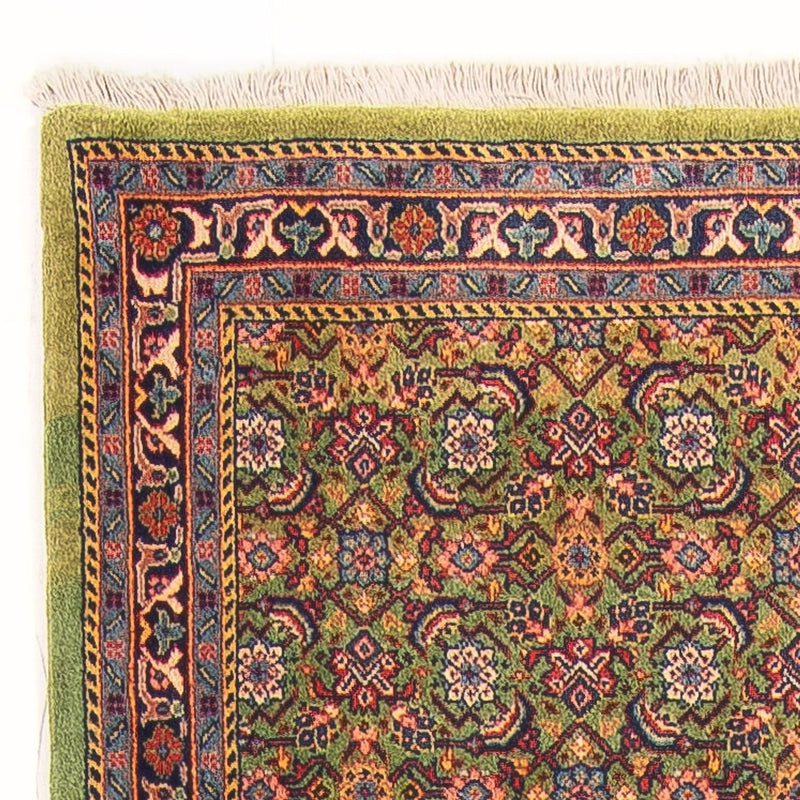 Alfombra de pasillo Alfombra Persa - Tabriz - Real - 377 x 100 cm - verde claro