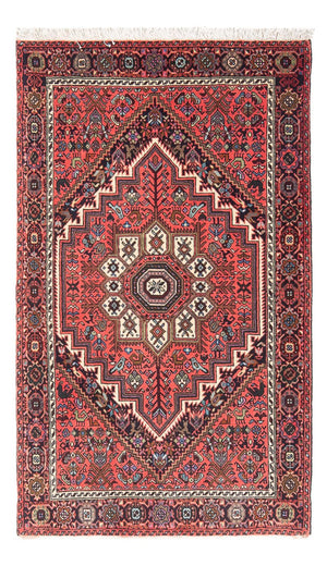 Alfombra persa - Nómada - 138 x 90 cm - rojo claro