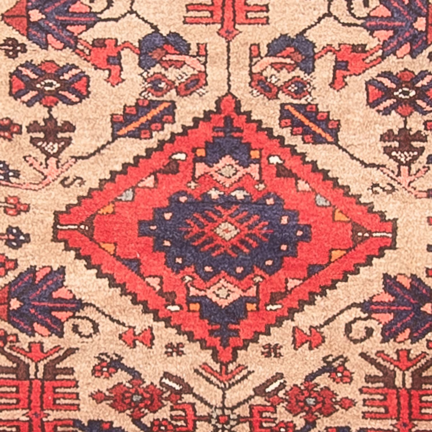 Alfombra de pasillo Alfombra persa - Nómada - 405 x 100 cm - beige