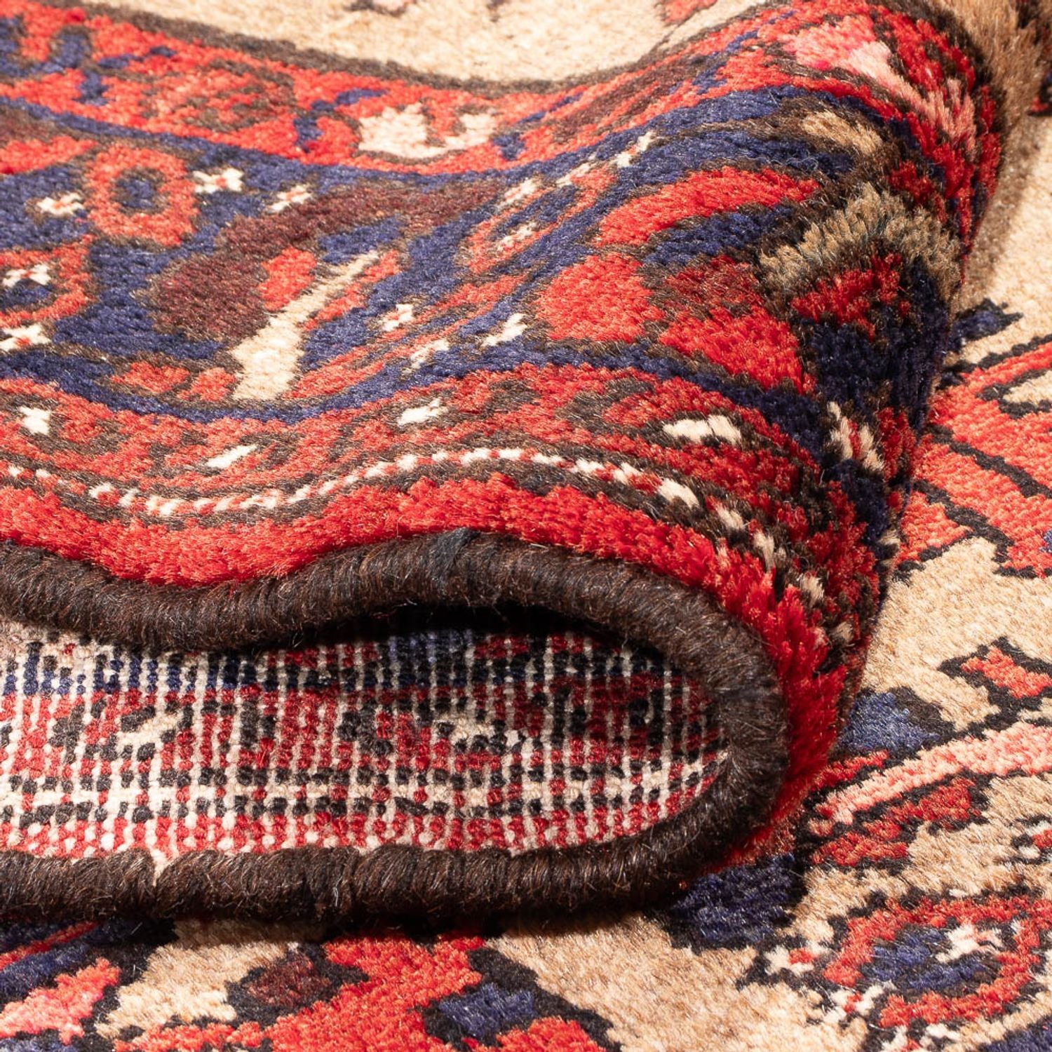 Alfombra de pasillo Alfombra persa - Nómada - 405 x 100 cm - beige