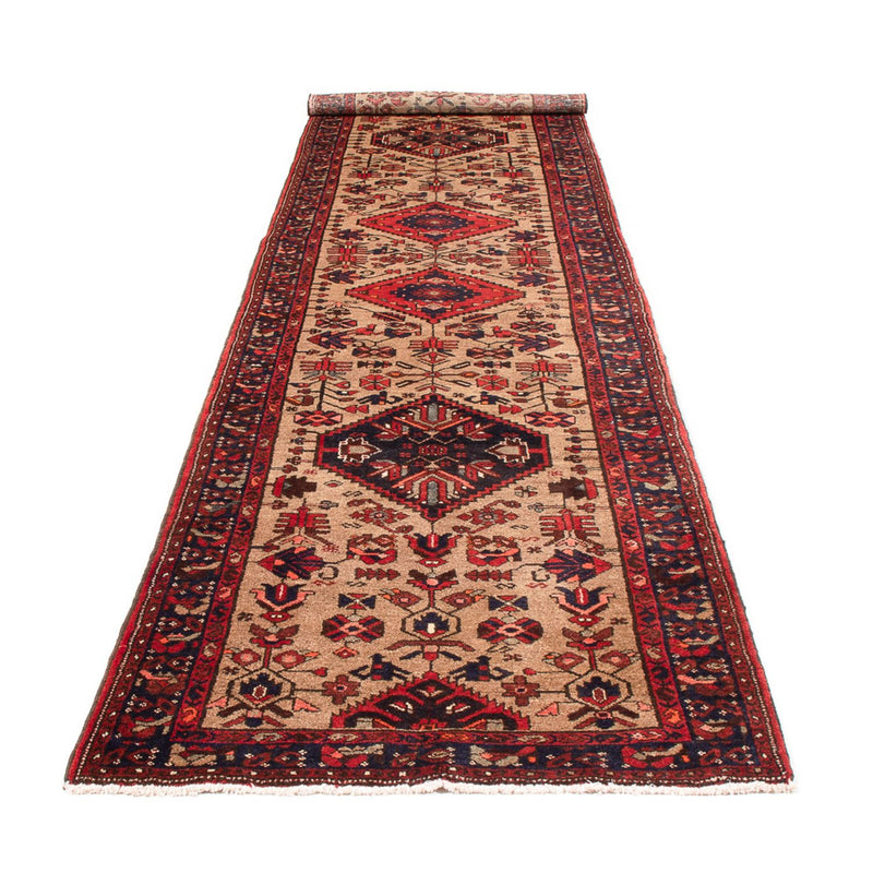 Alfombra de pasillo Alfombra persa - Nómada - 405 x 100 cm - beige