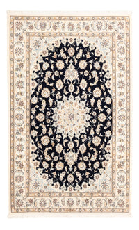Alfombra Persa - Nain - Prima - 183 x 119 cm - azul oscuro