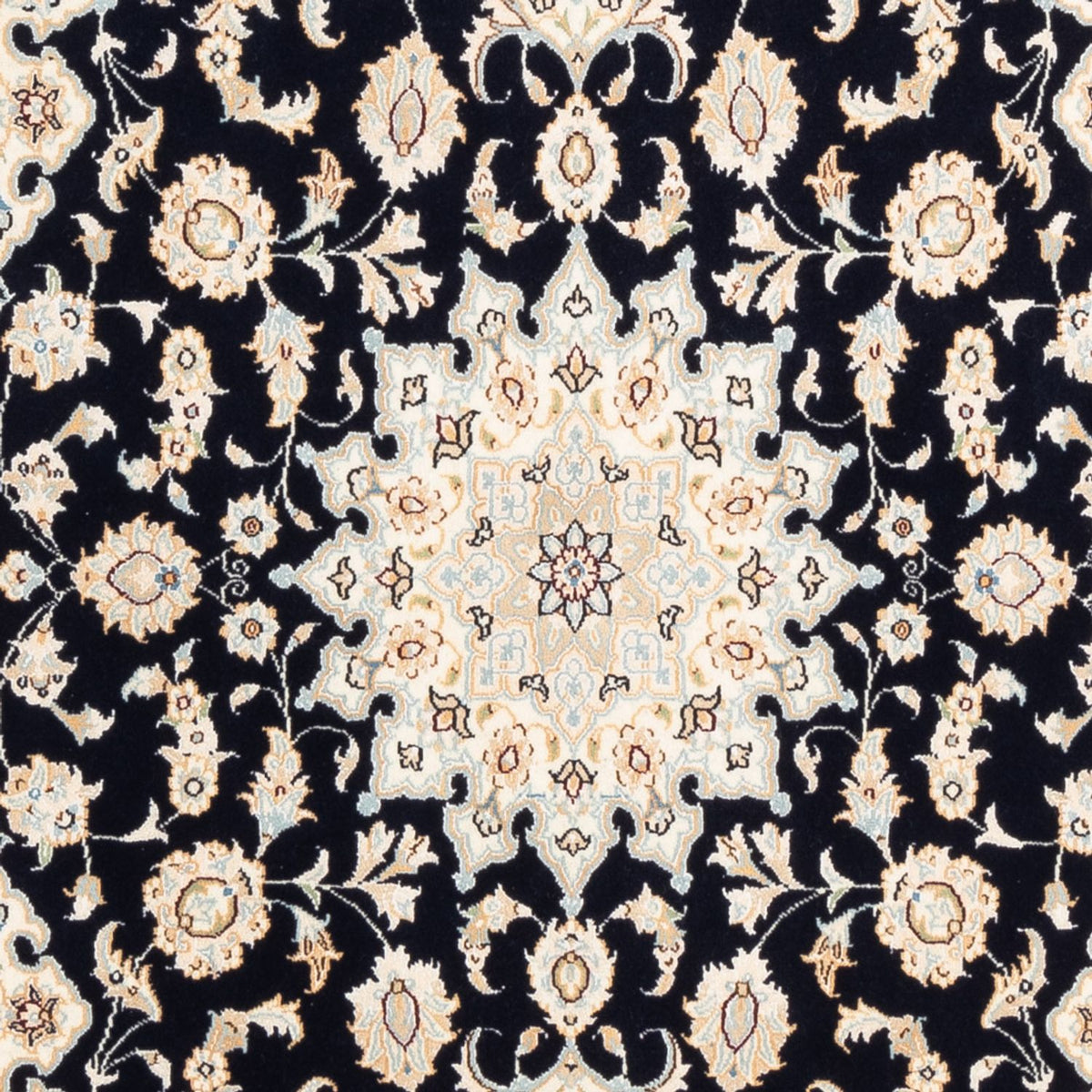 Alfombra Persa - Nain - Prima - 183 x 119 cm - azul oscuro